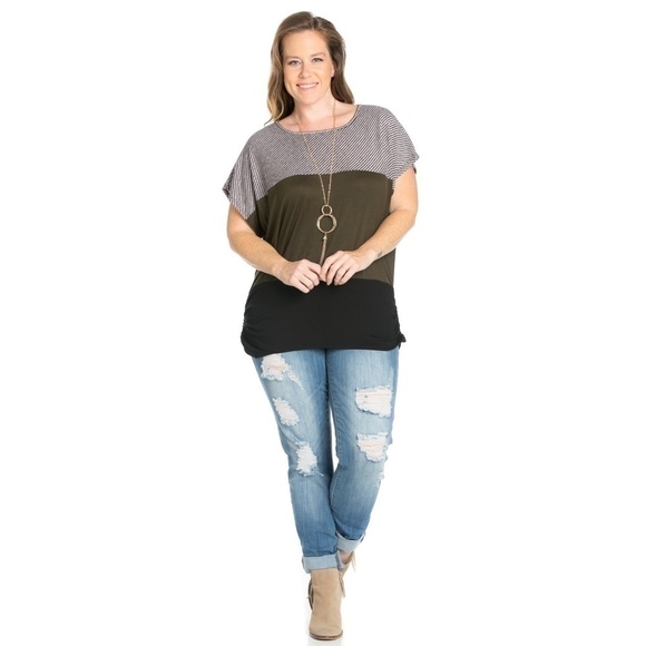 Striped Color Block Top - Picture 2 of 4